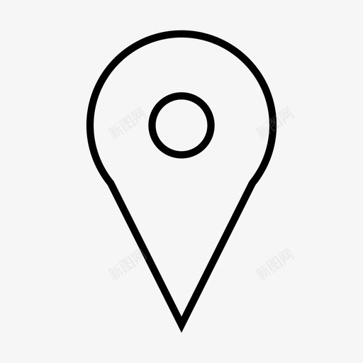 地图标识已定位点svg_新图网 https://ixintu.com 地图标识 已定位 点