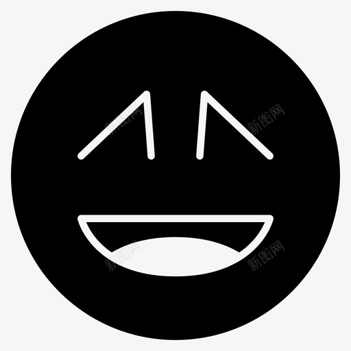 快乐脸笑图标svg_新图网 https://ixintu.com 快乐 笑 笑脸 脸 表情