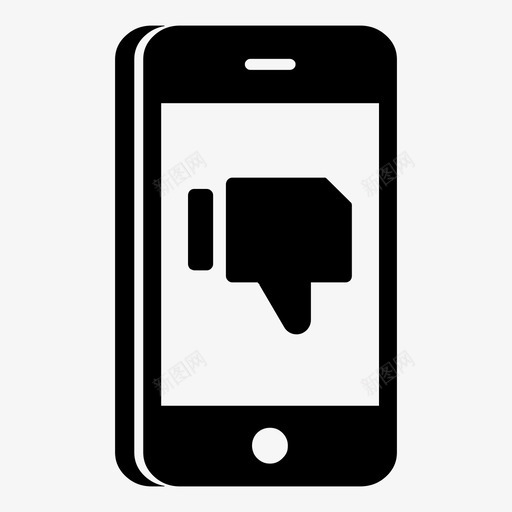 智能手机不喜欢大拇指向下图标svg_新图网 https://ixintu.com 不喜欢 大拇指向下 智能手机 智能手机功能