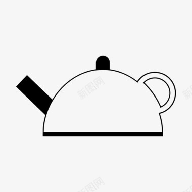 水壶茶口渴图标图标