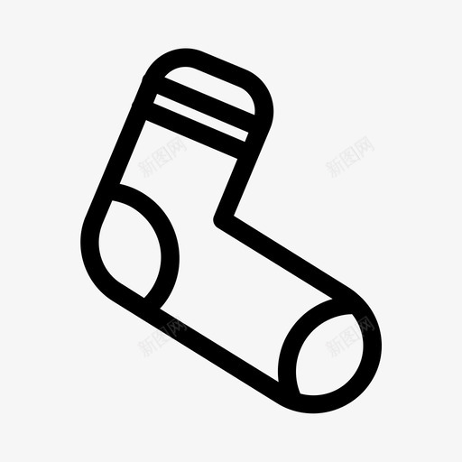 袜子圣诞袜冷的图标svg_新图网 https://ixintu.com 冷的 圣诞袜 暖和的 脚 袜子