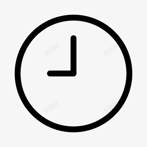 时钟时间接口元素ios优化图标svg_新图网 https://ixintu.com 接口元素ios优化 时钟 时间