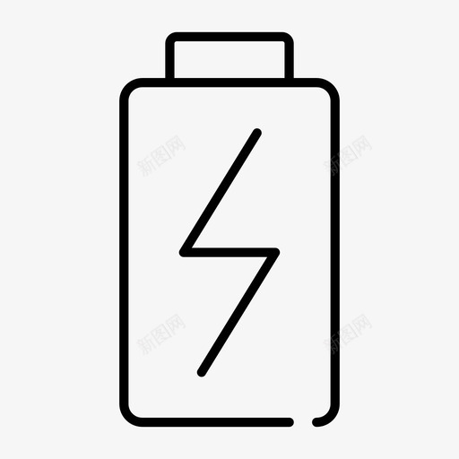 电池充电能量图标svg_新图网 https://ixintu.com 充电 接口 电池 电源 移动充电 能量
