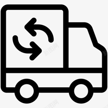 送货车送货服务购物商行第6卷图标图标