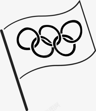 奥运会旗奥运会图标图标
