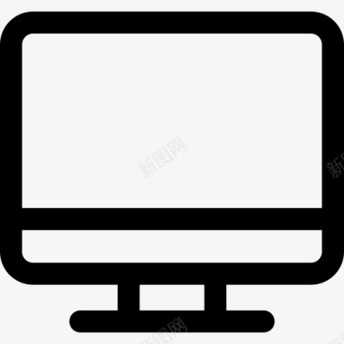 电视监视器技术媒体和技术图标图标