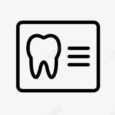 牙科报告牙科x光牙科图标图标