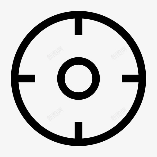 瞄准十字准星图标svg_新图网 https://ixintu.com 十字准星 瞄准