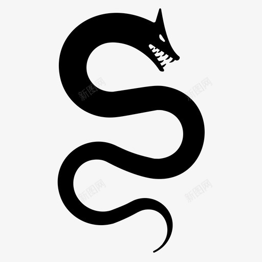 海蛇海龙海怪图标svg_新图网 https://ixintu.com 海怪 海蛇 海龙 蛇