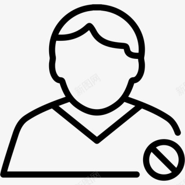 用户块男人图标图标
