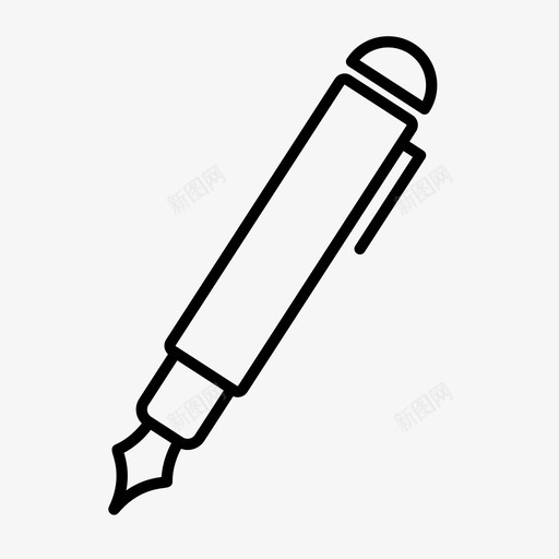 笔纸铅笔图标svg_新图网 https://ixintu.com 世界线图标 书写 笔 符号 纸 铅笔