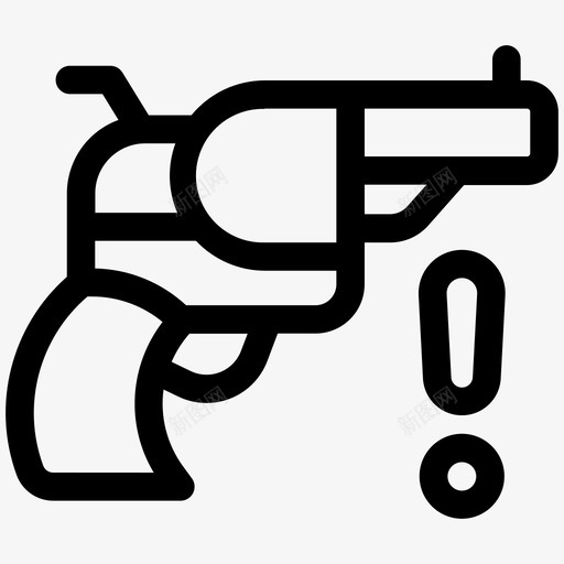 武器手枪安全线第五卷图标svg_新图网 https://ixintu.com 安全线第五卷 手枪 武器