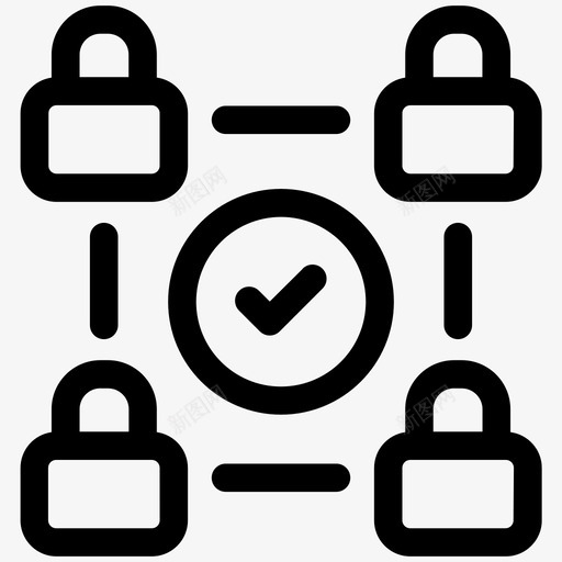 安全解决方案网络安全安全线路第4卷图标svg_新图网 https://ixintu.com 安全线路第4卷 安全解决方案 网络安全
