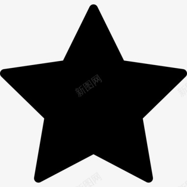 闪亮的星星形状教育性图标图标