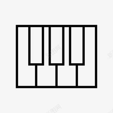 键盘乐器钢琴键盘图标图标