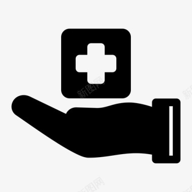 保健手医院图标图标