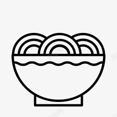 面条亚洲菜中国菜图标图标