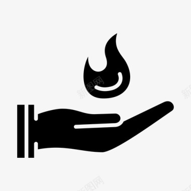火焰之手火热图标图标