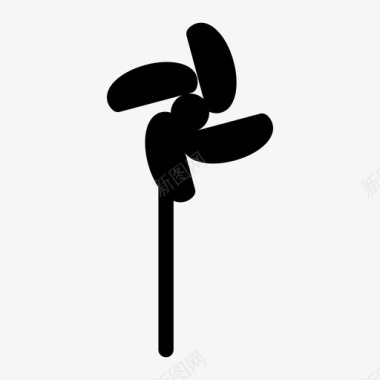 风车玩具风车图标图标