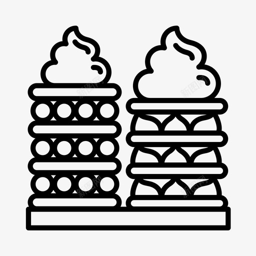 糕点面包房烘焙图标svg_新图网 https://ixintu.com 烘焙 甜点 糕点 面包房 食物