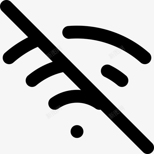 关闭wifi图标svg_新图网 https://ixintu.com 关闭wifi