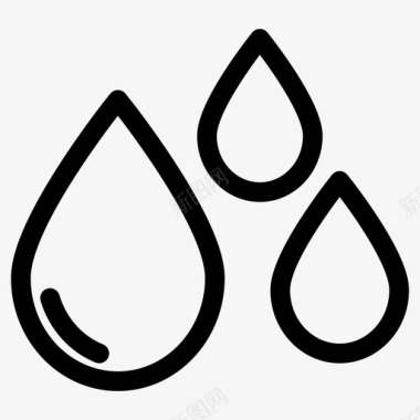 水滴雨水实验室设备概述图标图标
