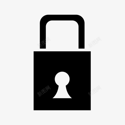 挂锁密码私人图标svg_新图网 https://ixintu.com 保安 保险箱 密码 挂锁 私人