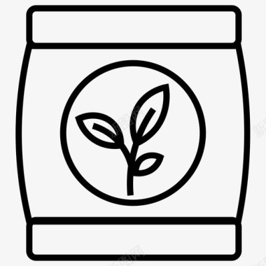 堆肥肥料有机循环利用图标图标