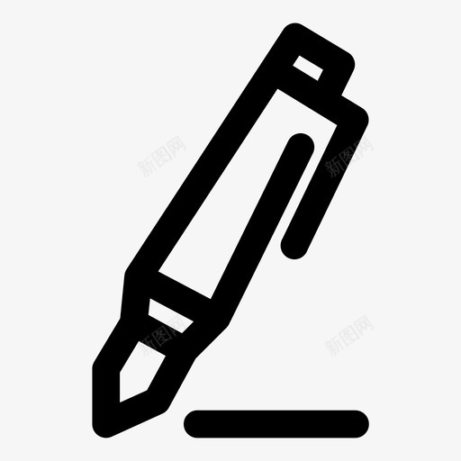 钢笔绘图编辑图标svg_新图网 https://ixintu.com 商务 夏比 绘图 编辑 钢笔 铅笔