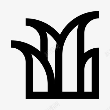 草花园园艺图标图标