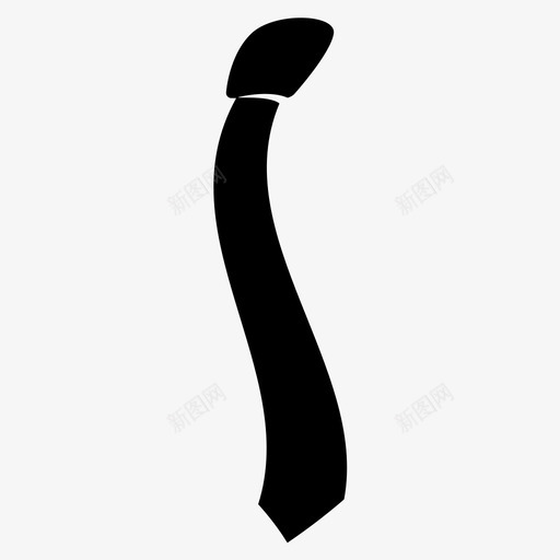 领带布料动感图标svg_新图网 https://ixintu.com 动感 工作 布料 男人 锋利 领带