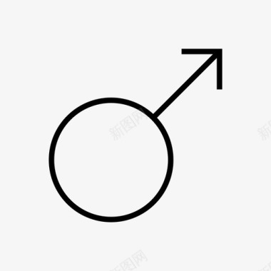 男性男孩性别象征图标图标