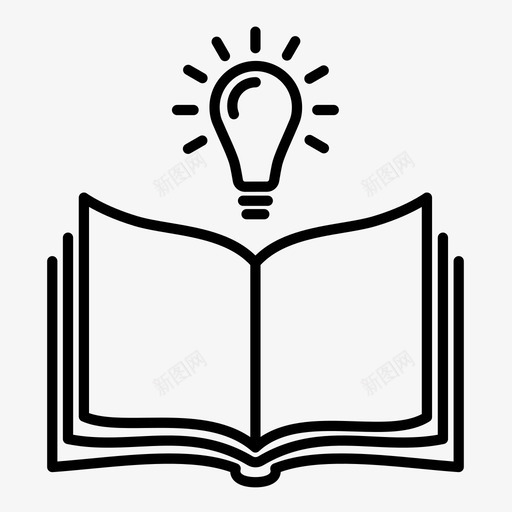 创意书信息知识图标svg_新图网 https://ixintu.com 书籍和阅读 信息 创意书 手册 知识 课本