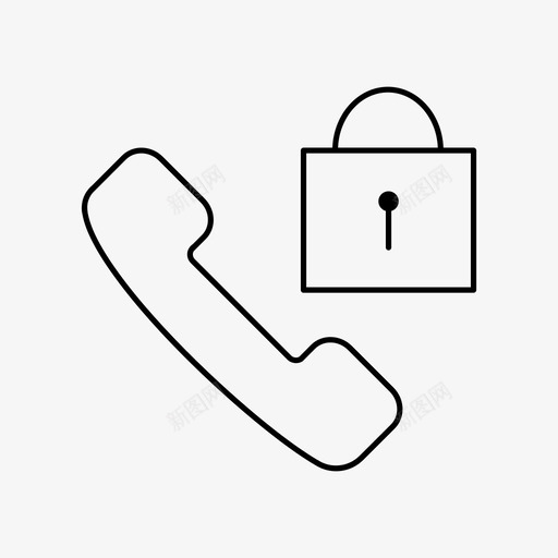 电话呼叫锁定图标svg_新图网 https://ixintu.com 呼叫 电话 锁定 锁定呼叫