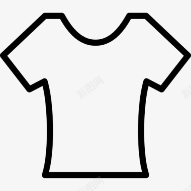 女式t恤休闲t恤图标图标