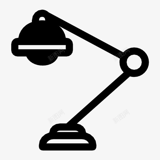 台灯阅读灯图标svg_新图网 https://ixintu.com 台灯 阅读灯