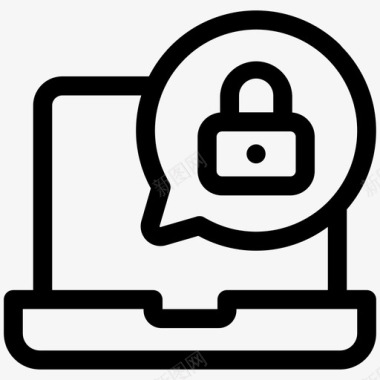 计算机保护计算机登录计算机安全图标图标