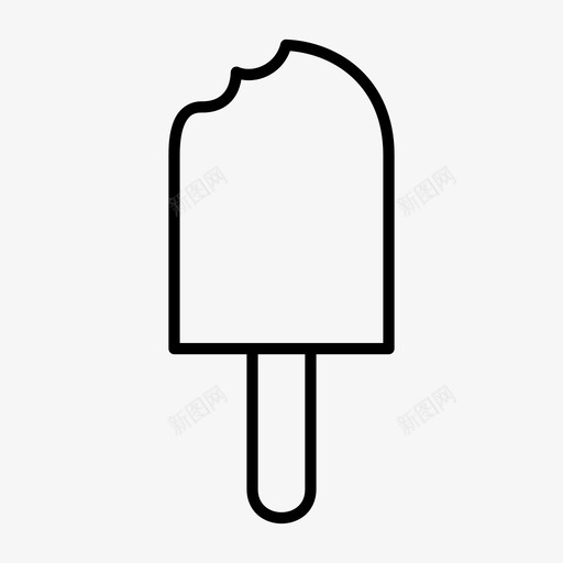 冰棍冰激凌甜食图标svg_新图网 https://ixintu.com 冰棍 冰激凌 甜食