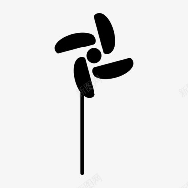风车玩具风车图标图标