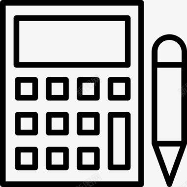 预算帐户计算器图标图标