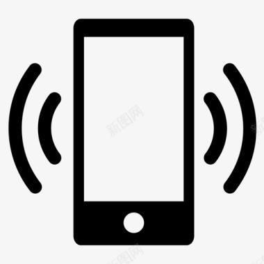 智能手机铃声手机通知图标图标