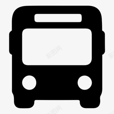 公共汽车汽车巴士交通工具图标图标