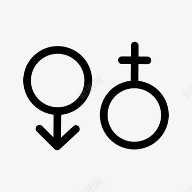 男人和女人女人性图标图标