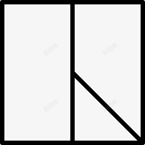 方形镂空图案图标svg_新图网 https://ixintu.com 图案 形状图案薄 方形 矩形 镂空
