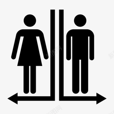 厕所男人厕所标志图标图标