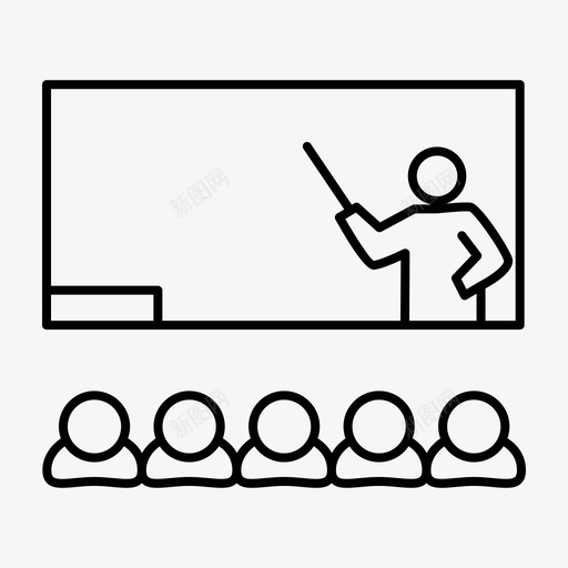 教师企业负责人图标svg_新图网 https://ixintu.com 企业 学校 教师 用户 负责人