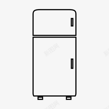 冰箱冰柜厨房设备图标图标