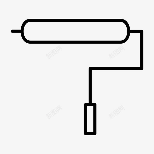 油漆工具家庭修理改进图标svg_新图网 https://ixintu.com 家庭修理 工具和用具 改进 油漆工具 油漆辊