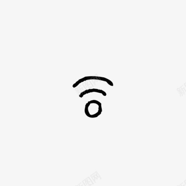 Wifi符号手绘选择图标图标