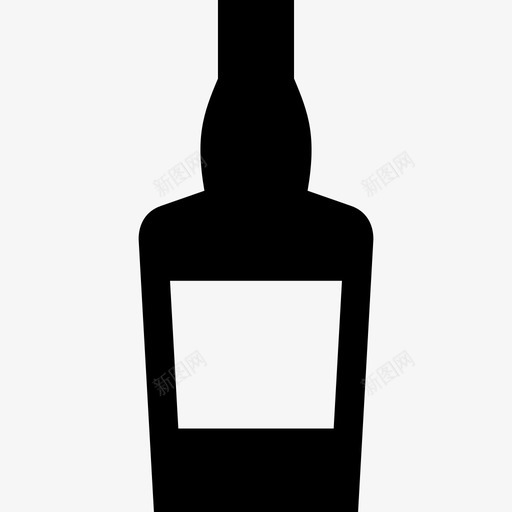 威士忌瓶酒精波旁威士忌图标svg_新图网 https://ixintu.com 咖啡馆 威士忌瓶 波旁威士忌 酒吧和酒吧 酒精 饮料